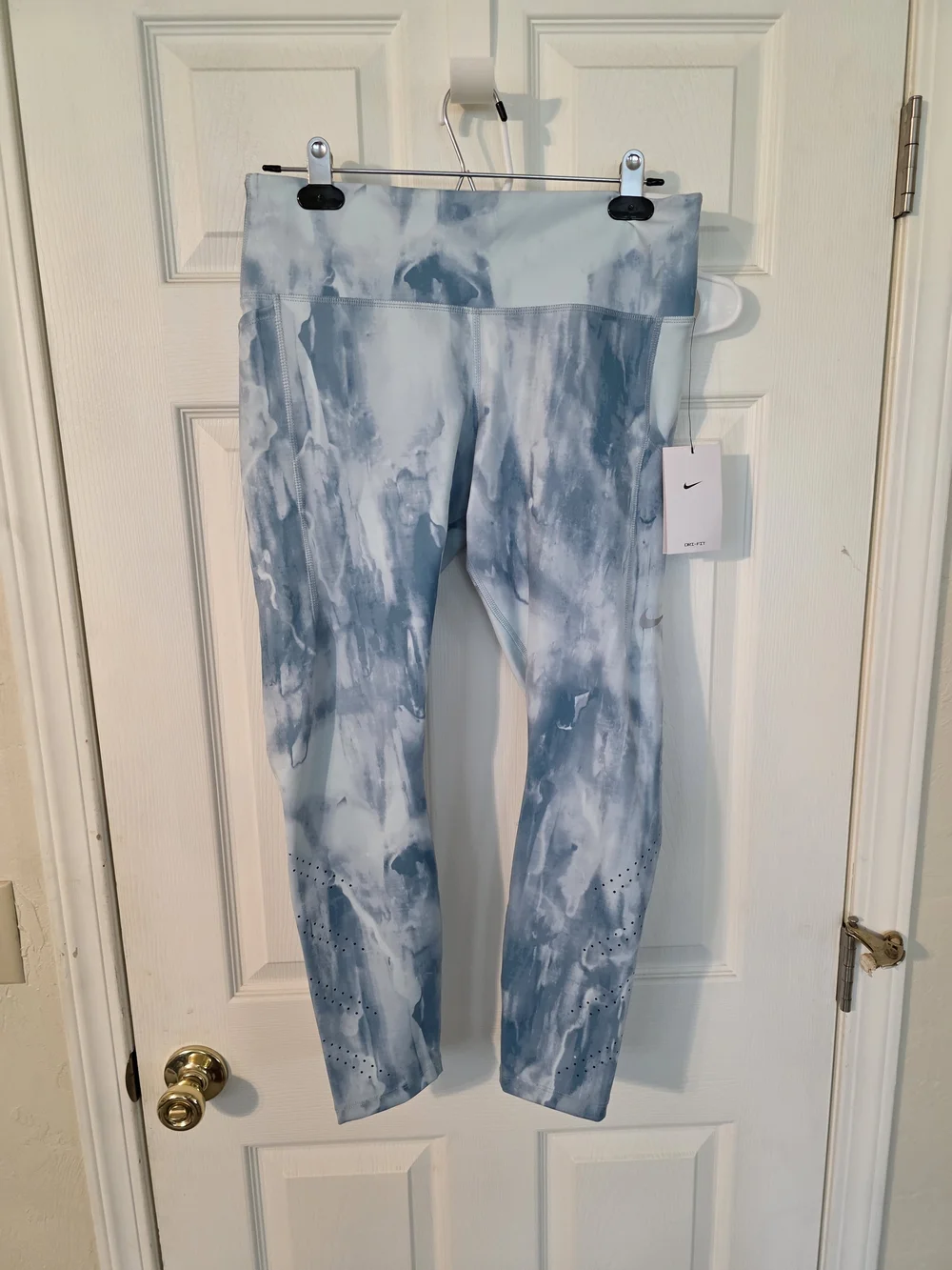 Nike Blue Gray Marble Leggings